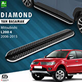S-Dizayn Mitsubishi L200 4 Diamond Krom Yan Basamak 193 Cm 2006-2015