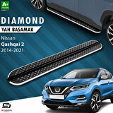 S-Dizayn Nissan Qashqai 2 Diamond Krom Yan Basamak 173 Cm 2014-2021