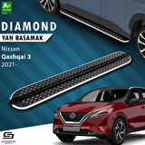 S-Dizayn Nissan Qashqai 3 Diamond Krom Yan Basamak 173 Cm 2021 Üzeri