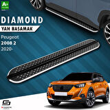 S-Dizayn Peugeot 2008 2 Diamond Krom Yan Basamak 183 Cm 2020 Üzeri