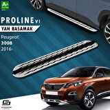S-Dizayn Peugeot 3008 2 OEM Still Pro V2 Aluminyum Yan Basamak 183 Cm 2016-2023