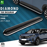S-Dizayn Peugeot 5008 2 Diamond Krom Yan Basamak 203 Cm 2017-2023