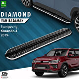 S-Dizayn Ssangyong Korando Diamond Krom Yan Basamak 183 Cm 2019 Üzeri