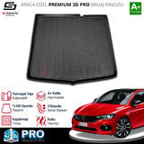 S-Dizayn Fiat Egea HB 3D Pro Bagaj Havuzu 2016 Üzeri A+ Kalite