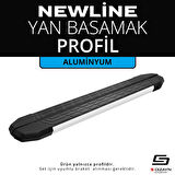 S-Dizayn Newline Aluminyum Yan Basamak Profil 183 Cm Etekli 36lık