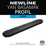 S-Dizayn Newline Siyah Yan Basamak Profil 183 Cm Etekli 36lık