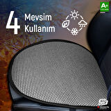 S-Dizayn Oto Koltuk Koruyucu Alt Minder Füme Universal 2+1 Parça Ön Arka A+ Kalite