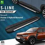 S-Dizayn Renault Duster 3 Hybrid Benzinli S-Line Krom Yan Basamak 183 Cm 2024 Üzeri A+ Kalite