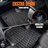 S-Dizayn Renault Duster E-Tech Full Hybrid 3D Pro Havuzlu Paspas 2024 Üzeri A+ Kalite
