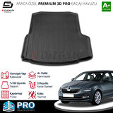 S-Dizayn Skoda Octavia 3D Pro Bagaj Havuzu 2013-2017 A+ Kalite