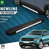 S-Dizayn VW T-Cross NewLine Aluminyum Yan Basamak 173 Cm 2019-2023 A+ Kalite