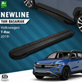 S-Dizayn VW T-Roc NewLine Siyah Yan Basamak 173 Cm 2019 Üzeri A+ Kalite