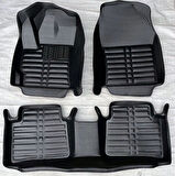 Citroen C5 Aircross Uyumlu 2020 Sonrası 5D Havuzlu Karbon Dizayn Paspas Seti