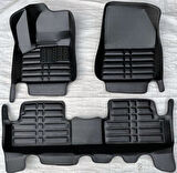 Opel Grandland Uyumlu 2017 Sonrası 5D Havuzlu Karbon Dizayn Paspas Seti