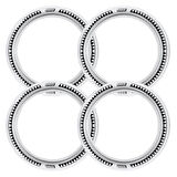 Lada Uyumlu 14 Jant B-B-S Testere Lastik Yanağı Beyaz Renk 1 Takım 4 Adet