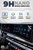 S-Dizayn Kia Sportage Prestige / Elegance 9H Nano Klima Kontrol Ekran Koruyucu Mat 2022-2023 A+ Kalite
