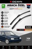 S-Dizayn VW Golf 4 Ön Cam Silecek Seti 1998-2002 Premium Araca Özel 53-48 Cm  A+ Kalite
