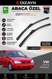 S-Dizayn VW Golf 4 Makyajlı Ön Cam Silecek Seti 2002-2004 Premium Araca Özel 53-48 Cm  A+ Kalite