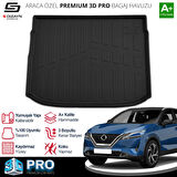 S-Dizayn Nissan Qashqai 1.3 Benzinli 3D Pro Bagaj Havuzu Üst Bagaj 2021 Üzeri A+ Kalite