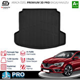 S-Dizayn Renault Megane 4 3D Pro Bagaj Havuzu Çift Kulaklı 2016 Üzeri A+ Kalite