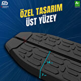 S-Dizayn Volkswagen Transporter T7 Kısa Şase Evo Siyah Yan Basamak 223 Cm 2025 Üzeri A+ Kalite