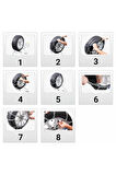 Oto Lastik Kar Zinciri 225/55/r17 4x4 Tipi Binek Suv Minibüs Takmatik Kolay Montaj