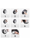 Mefatech Oto Lastik Kar Zinciri 245/60/r18 4x4 Tipi Takmatik Kolay Montaj Binek Suv Minibüs