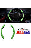 Oto Direksiyon Kaydırmaz Spor Kapak Fosfor Yeşil Tüm Araçlara Uyumlu