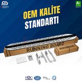 S-Dizayn Citroen C5 Aircross 2 Hybrid Benzinli OEM Still Pro V1 Aluminyum Yan Basamak 193 Cm 2025 Üzeri A+ Kalite