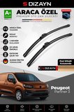S-Dizayn Peugeot Partner 3 Ön Cam Silecek Seti 2018 Üzeri Premium Araca Özel 65-43 Cm  A+ Kalite