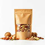 20x30 Pencereli Kraft Doypack