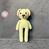 Uretti - Esra 6723 - El Örgüsü Amigurumi Oyuncak Ayı - 21 x 10 cm