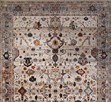 Gabardin Halı 7/24 Serisi 0727 Kemik Salon Oturma Yatak Odası Halısı