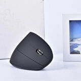 Monozone  Yeni Nesil Kablosuz Ergonomik Dikey Mouse 800/1200/1600 Dpı PC Gamer Usb Bilek Destekli Vertical Gamer Fare