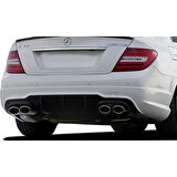 Mercedes W204 C Serisi Amg C63 2012 - 2014 Uyumlu Difüzör Plastik Boyasız