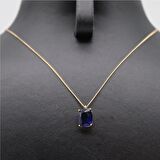 Alexandrite Baget Taşlı Minimal Kolye