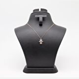 Nazarlıklı Baget Taşlı Minimal Kolye
