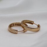 Oval Küpe Gold
