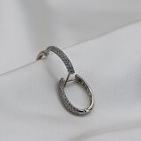 Full Taşlı Küpe Silver