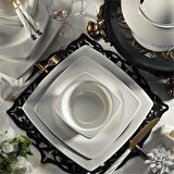 Kütahya Bone Mare 62 Prç Yemek Tk 9559/20 Platin BNMR62YT955920