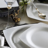 Kütahya Bone Mare 62 Prç Yemek Tk 9559/20 Platin BNMR62YT955920