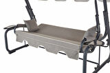 Rubus 4 Kişilik Bahçe Balkon Teras Salıncağı - Kırçıllı Gri