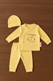 Tois Baby Organik Hastahane Çıkışı Bebek Takımı 0-3 Ay Sarı Renk