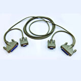 LPT 25pin+9 pin com seri port kablo 2 ucu lpt+rs232  kablo 3m