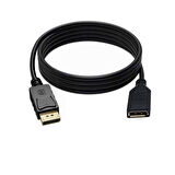 Display port dişi erkek uzatma kablosu display dişi erkek kablo 3m