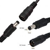 DC dişi erkek adaptör uzatma kablosu 5.5mm * 2.5mm kablo 3m