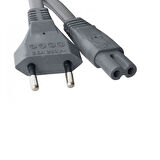Teyip fişi 2 pinli teyip radyo vb için power kablo 1.30 cm