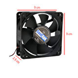 9cm 5v 2 pinli fan 9cm x 9cm x 2.5cm DC 5v fan