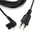 AC 90 derece power güç kablosu L tipi 90° TV radyo teyip fişi 2m