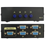 Vga Switch Çoklayıcı anahtarlı manuel vga Çoğaltıcı 4 Port 4 Kasa 1 Ekran